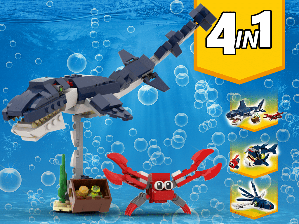 Custom Instructions 31088 Sea Dinosaur Alternative Build – Lego  Instructions – MocsMarket