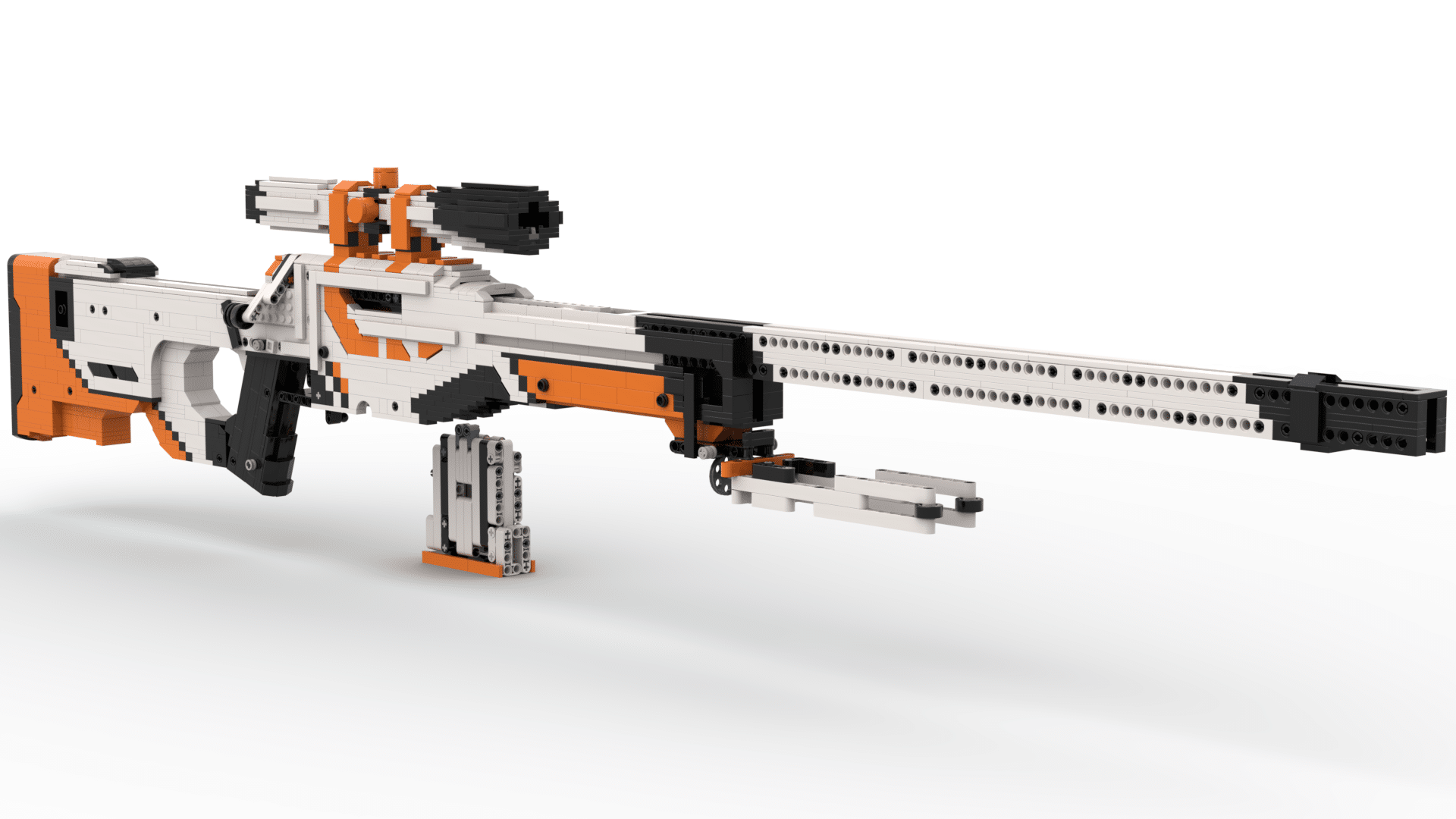 CampCo Sniper Rifle Gun Building Blocks Blaster Kit, como Lego
