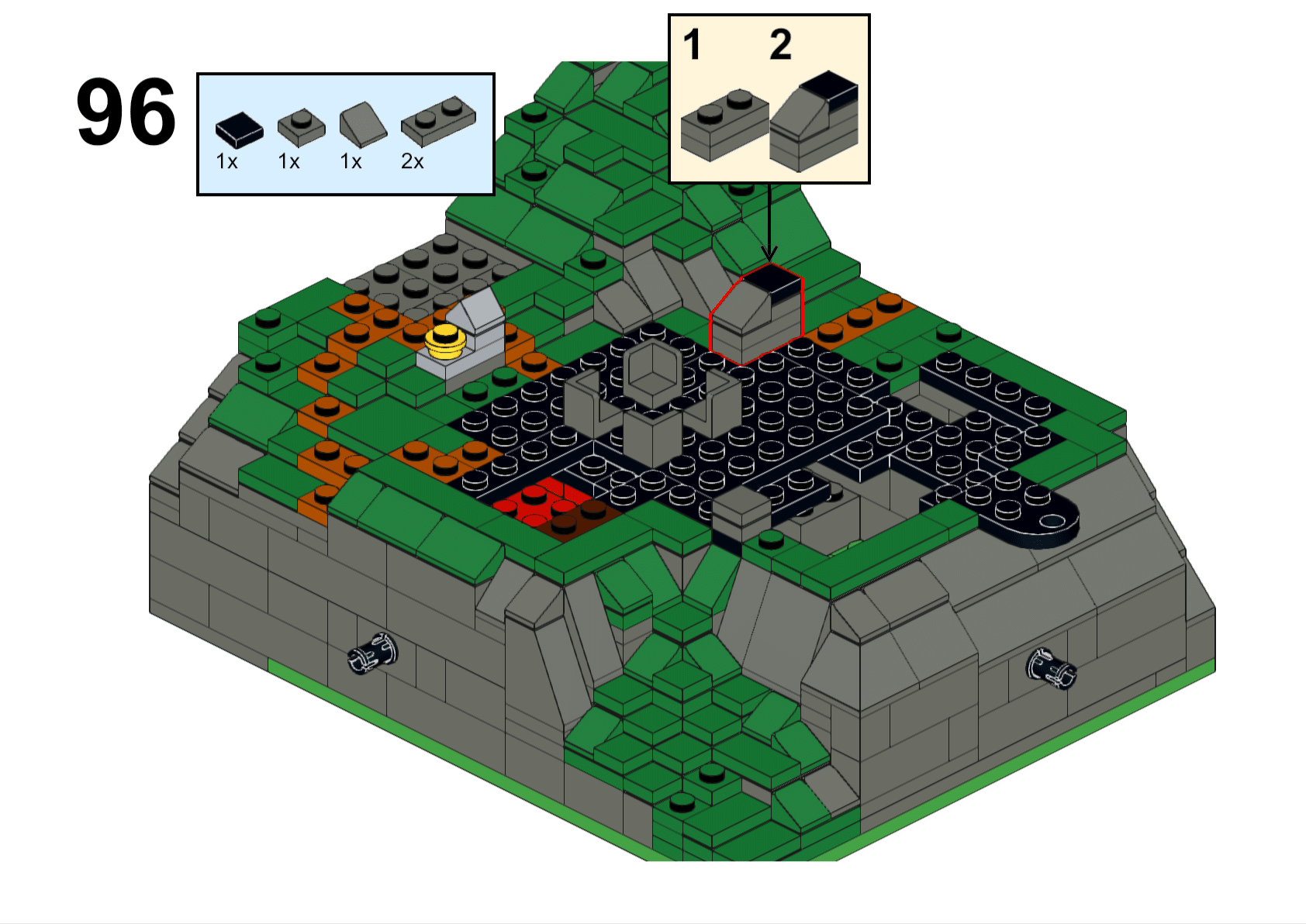 Fortnite Battle royale Io base (rick) 1:625 scale instructions lego MOC – Lego Instructions – MocsMarket