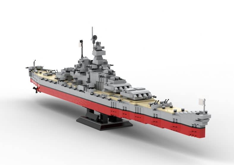 Lego® instructions Custom Ship USS Missouri BB63