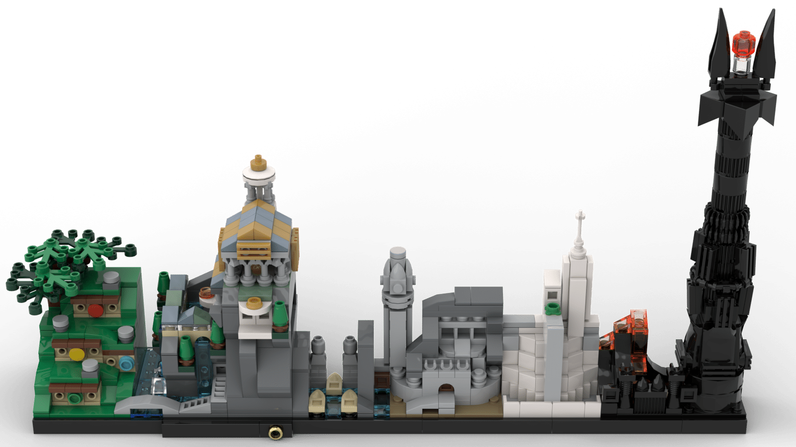 LEGO Minas Tirith from Lord of the - Beyond the Brick