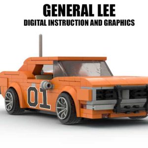 Lego® Custom Instructions “Dukes of Hazzard” General Lee Dodge Charger