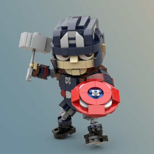 dræbe sej Fortælle Lego® Custom Instructions CAPTAIN AMERICA