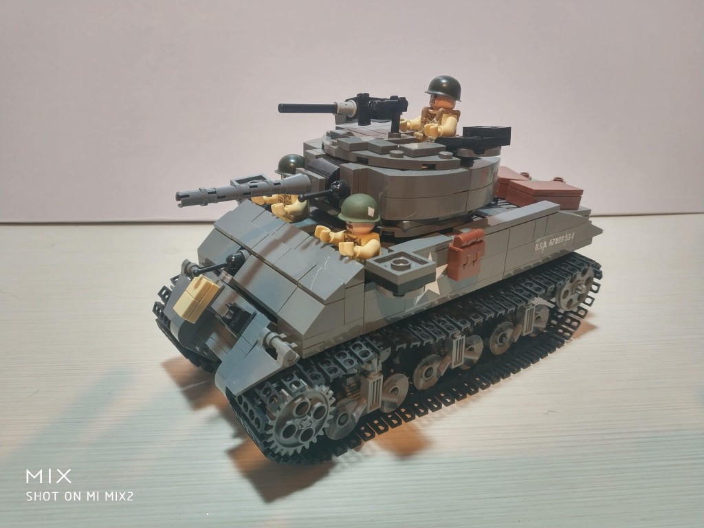 sherman tank lego
