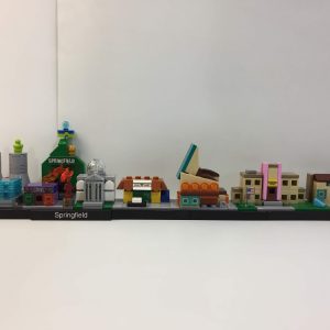 Lego® Custom Instructions The Simpsons Spingfield Skyline Architecture