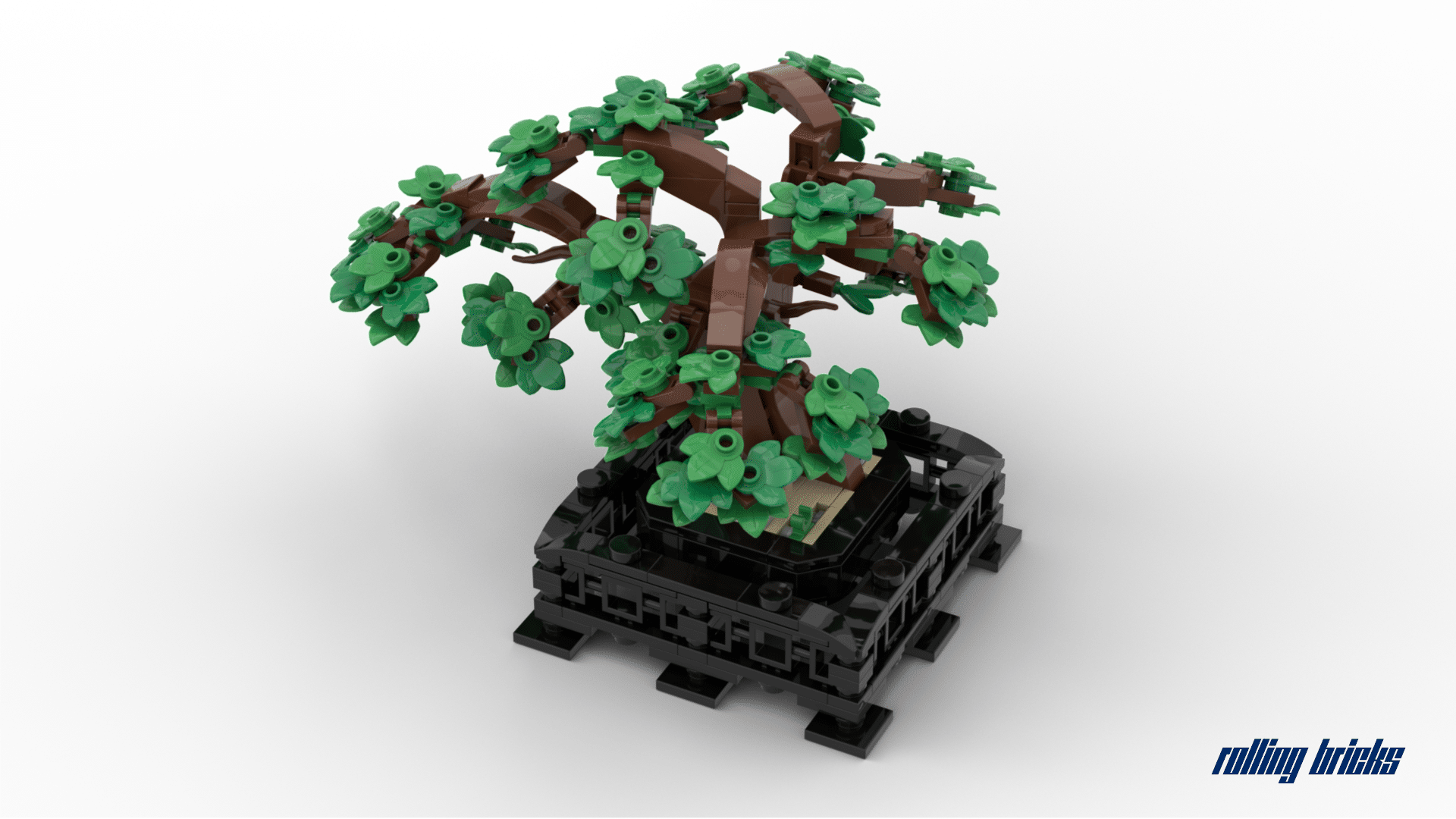 Lego Custom MOC Plant Flower Bonsai Tree 4x4 New with Instruction 