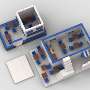 Lego® Custom Instructions Greek restaurant