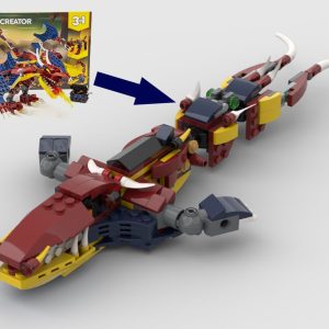 Custom Instructions 31102 Sea Monster Alternative Build