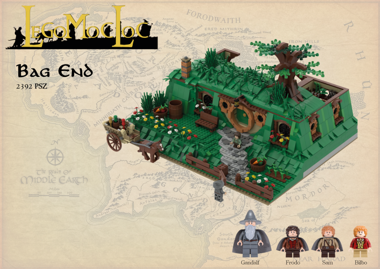 LEGO® custom instructions Bag End