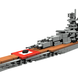 Bismarck miniscale battleship to be build out of LEGO® bricks