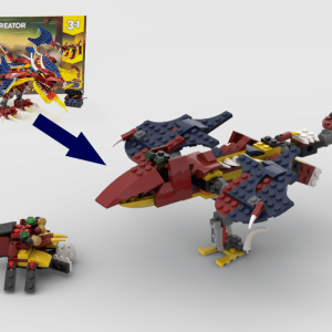 Custom Instructions 31102 Bird hunted a spider Alternative Build