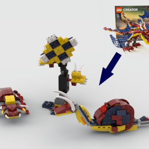 Custom Instructions 31102 Flower snail and ant Alternative Build