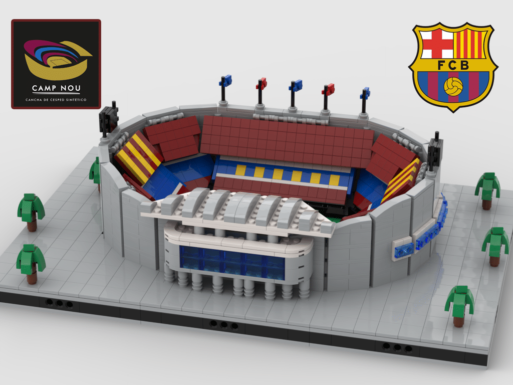 Lego® Custom Instructions Camp Nou stadium