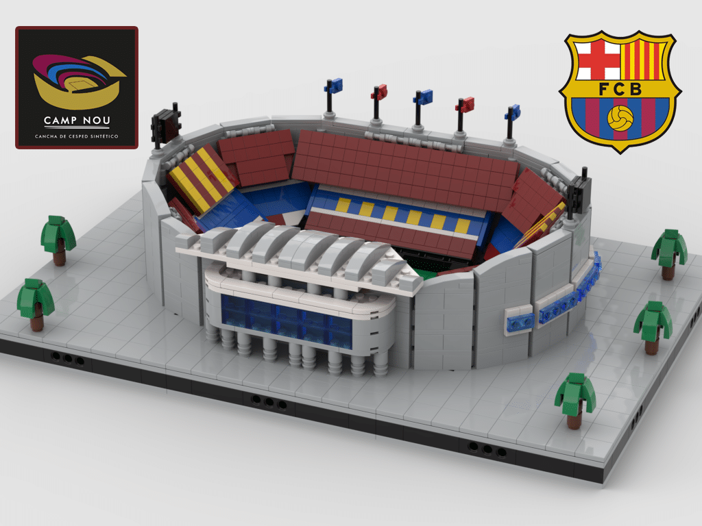 Lego® Custom Instructions Camp Nou stadium