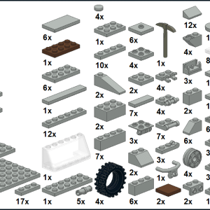 ATF Dingo with EOD detection device Bundeswehr to be build out of LEGO® bricks