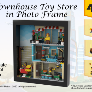 Custom Instructions 31105 Townhouse Toy Store in Photo Frame (B Model)