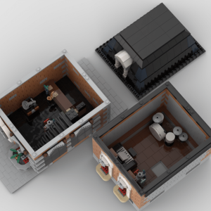 Lego® Custom Instructions Modular Music Store Building