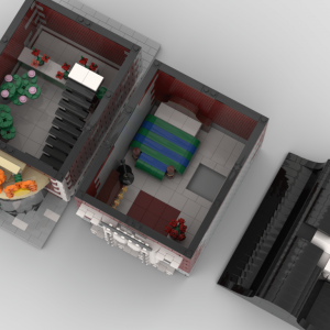 Lego® Custom Instructions Modular Flower Store Building