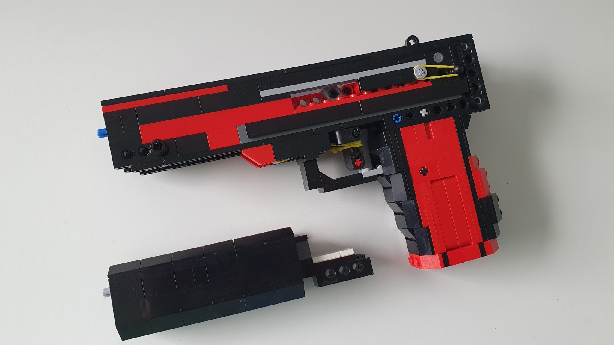 Lego® Custom Instructions Select Fire Rubber Band Pistol - Lego ...