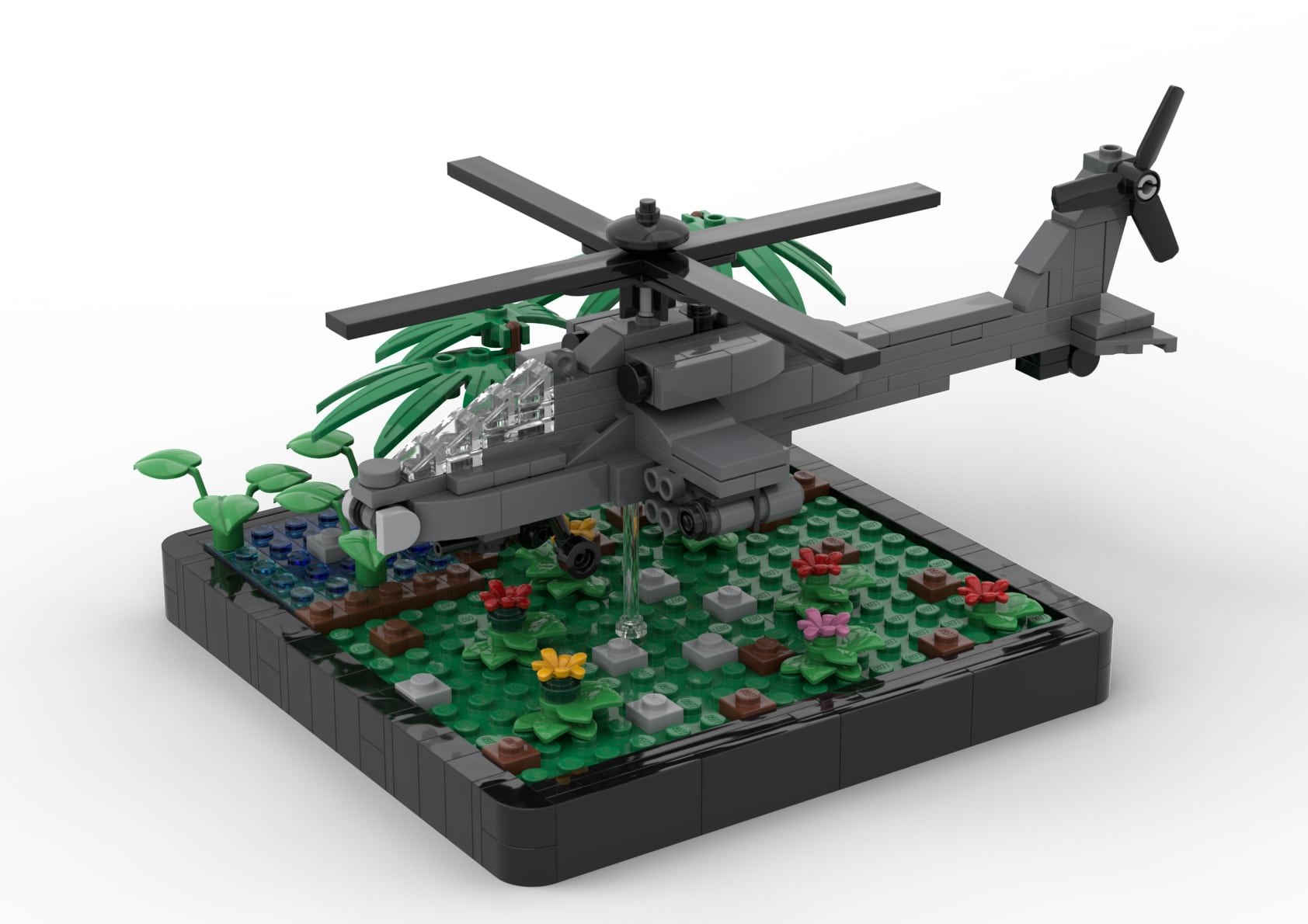 lego military helicopter instructions
