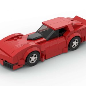 Lego® Custom Instructions Chevrolet Corvette 1977