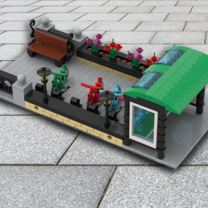 Lego® Custom Instructions Modular Bus Stop