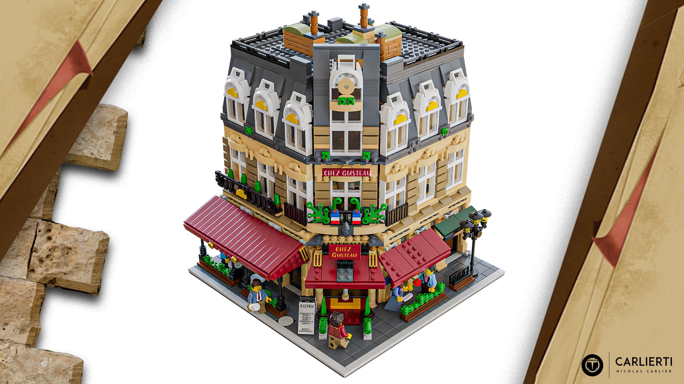 Aktiv Lure Falde sammen Lego® Instructions Modular Parisian Cafe