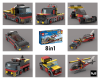 Custom Instructions 8 in 1 Alternate build Set 60183 Heavy Cargo Transport
