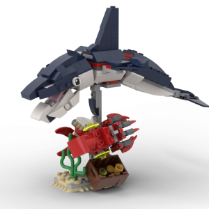 Custom Instructions 31088 Dolphin with Squid and fish Alternative Build
