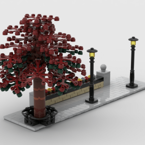 Lego® Custom Instructions Modular Corner Tree Street | Turn every modular model into a corner