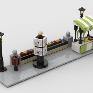Lego® Custom Instructions Modular Corner Lemonade Stand| Turn every modular model into a corner