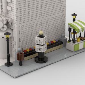 Lego® Custom Instructions Modular Corner Lemonade Stand| Turn every modular model into a corner
