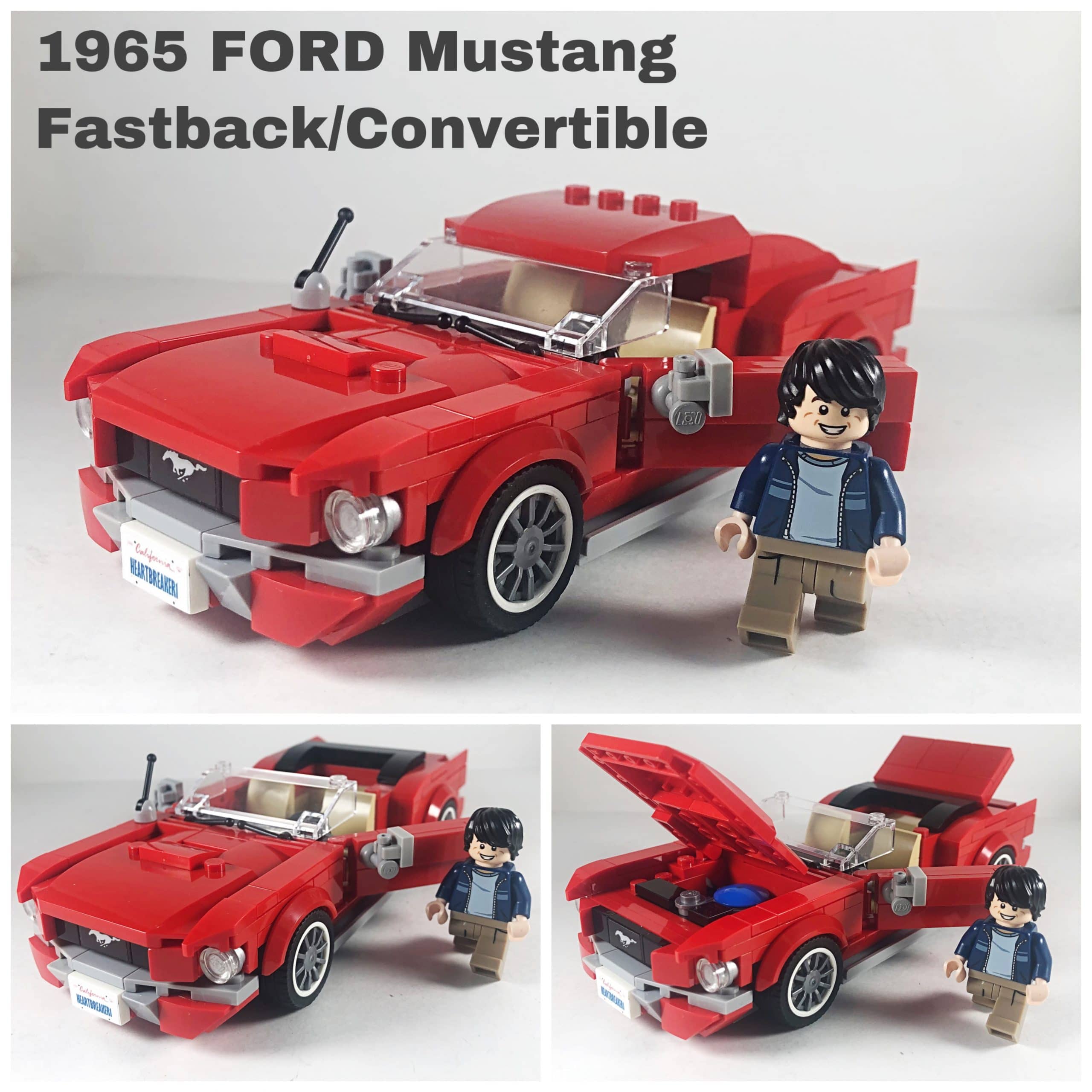 Lego® Instructions 1965 FORD Mustang VARIABLE BUILD