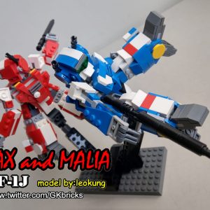 Lego® Instructions ROBOTECH MACROSS VALKYRIE VF-1J MAX and MALIA