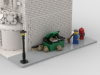 Lego® Custom Instructions Modular Corner Garbage Man | Turn every modular model into a corner