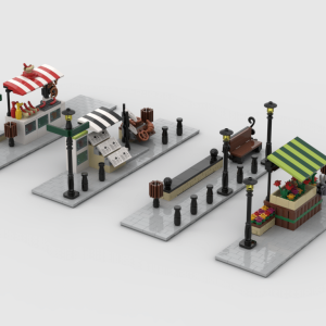 Lego® Custom Instructions Modular Corner Pack #2 - Turn every modular model into a corner