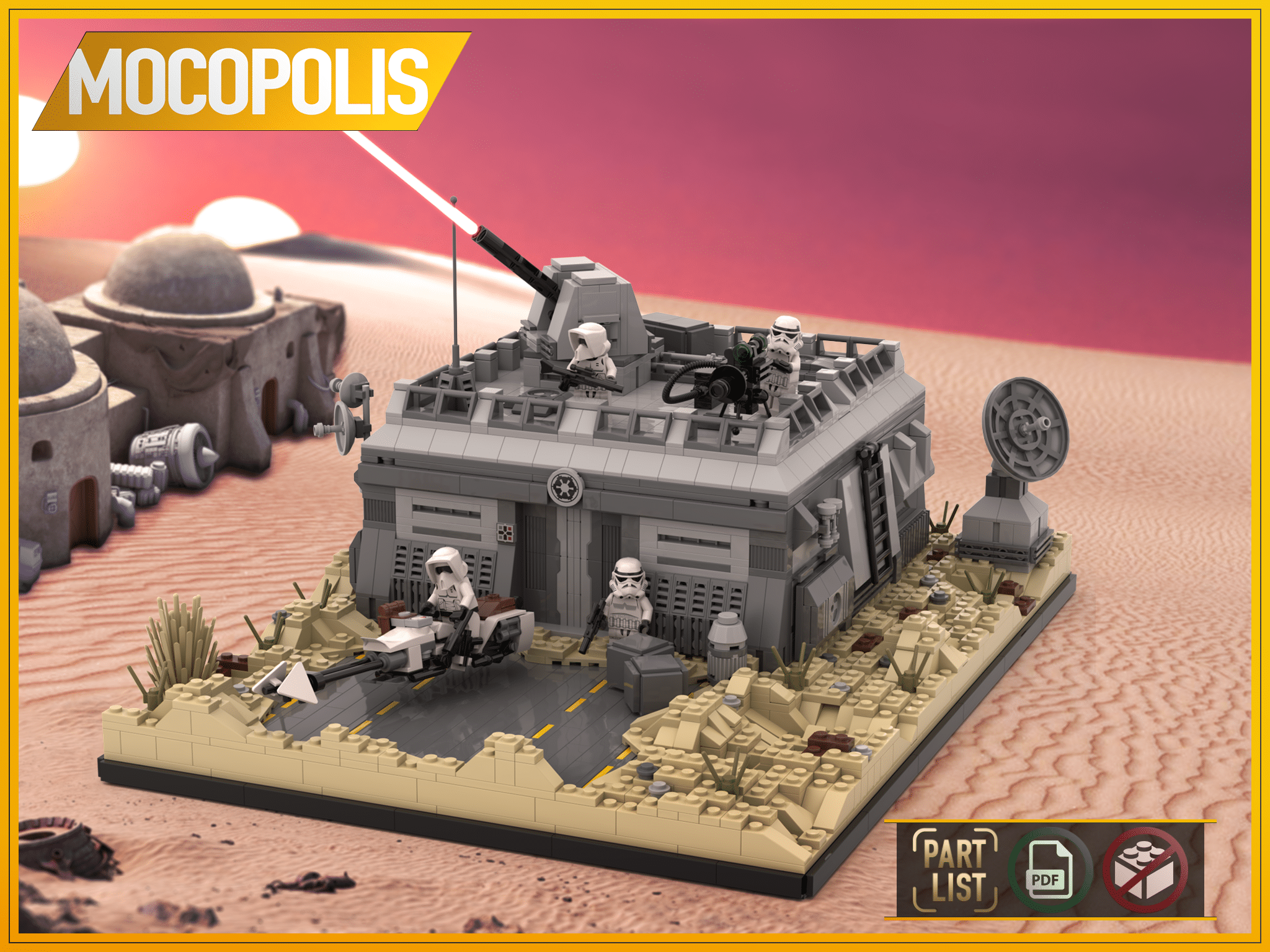 LEGO MOC SW Clone Base Bunker by MOCOPOLIS