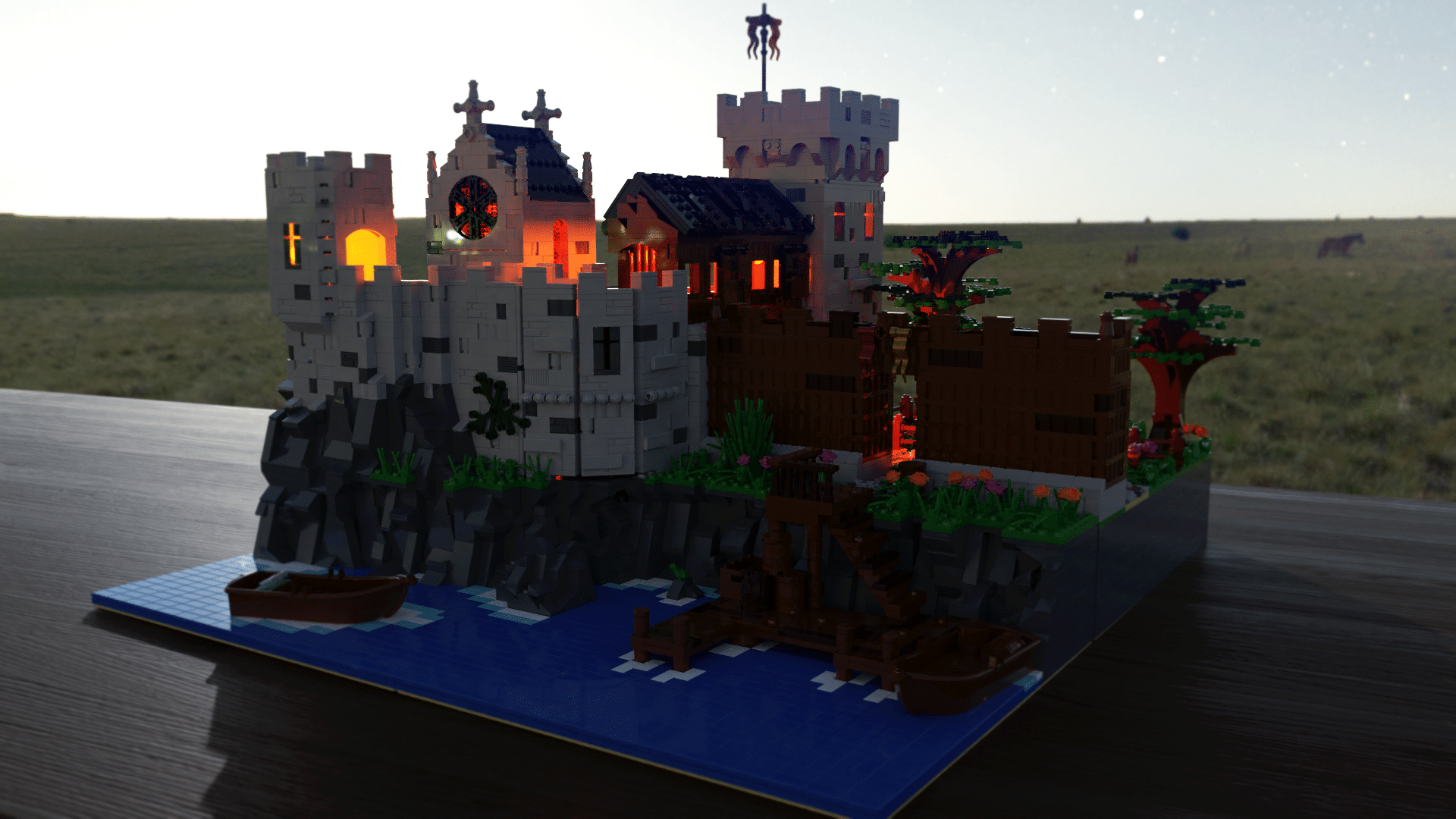 95BRICKS LEGO custom 3 mocs castle medieval chateau chevalier instructions PDF 