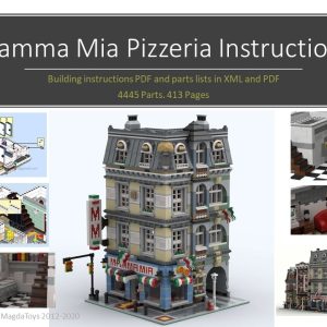 Lego® Instructions Modular Corner Mamma Mia Pizzeria M1