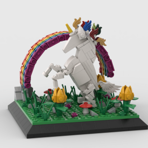 Unicorn with rainbow Instructions