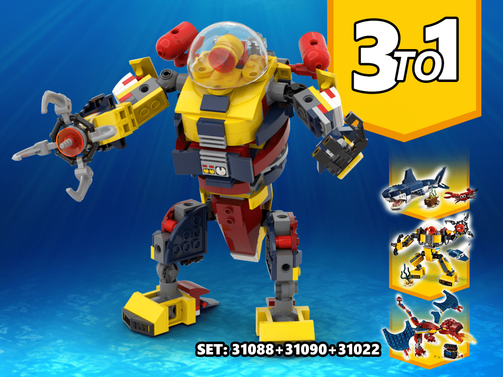 lego deep sea creatures alternate build