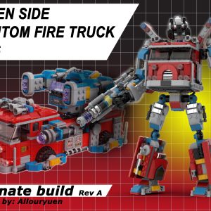 Hidden Side Phantom Firetruck  70436 Alternative Build Transformers Mech