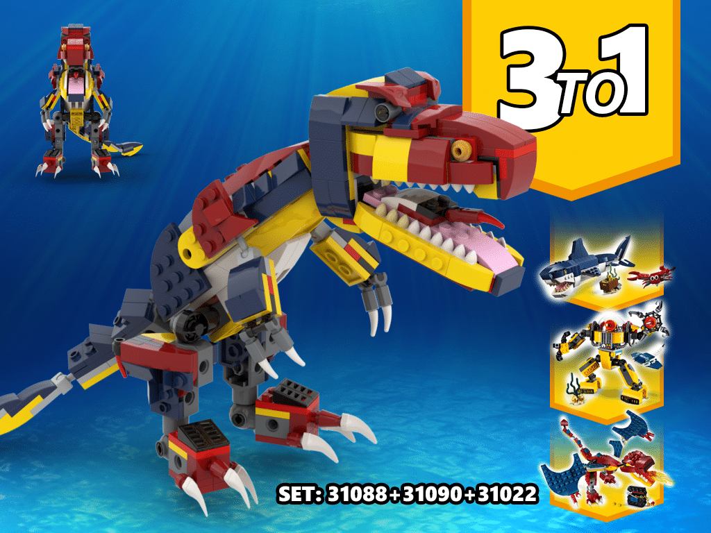 lego 3 in 1 dinosaur