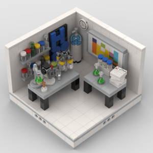 Lego® Custom Instructions Small Chemistry Lab
