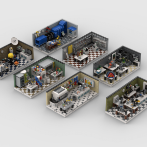 Lego® Custom Instructions Lab Set Pack | build from 7 mocs