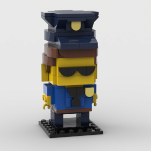 Police Man BrickHeadz Instructions
