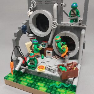 Lego® Instructions TMNT Teenage Mutant Ninja Turtles Book End / Display Stand