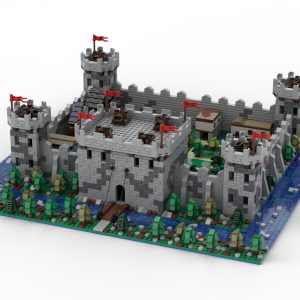LEGO® instructions microscale diorama Castle Village