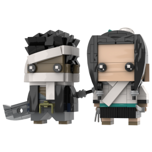 Free Momochi Zabuza/Haku（Wandering Samurai Version）Naruto Brickheadz Instructions