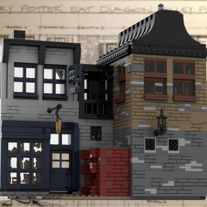 Lego® Instructions  Leaky Cauldron & Wiseacre's Wizarding Equipment (Diagon Alley)